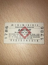 Platform.   TICKET    (  Ascot. 70.   )