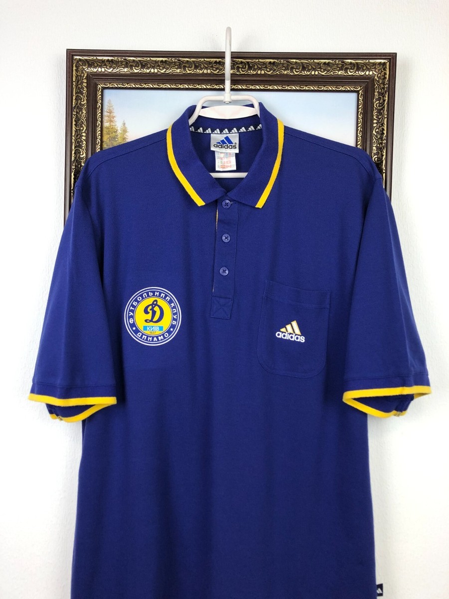 Vintage 90's Adidas Dynamo Kiev Football Shirt Soccer Jersey Mens
