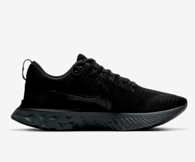 NIKE REACT INFINITY FLYKNIT 2 FLYWIRE FK Triple Black MENS 14 UK 13  EU 48.5 NEW