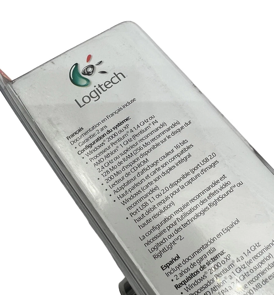 Logitech Quick Cam For Notebooks Pro Webcam Camera USB w/ Microphone NEW - Image 4 of 4