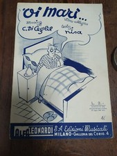 Spartiti musicali antichi-Oi Mari-Ed. MusicaliAlea Leonardi-1940-Canz.Napoletana