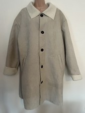 Sixth June Size Xl Long Cosy Faux Suede Fur Sheepskin Cream 16 18 20 Winter