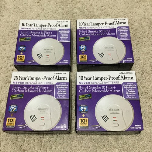 USI 3in1 Smoke & Fire + Carbon Monoxide Alarm Hardwired MIC1509S LOT