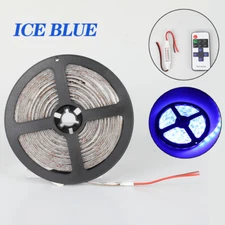 5M Waterproof Strip light LED SMD Key Remote 12V US Power Kit Full