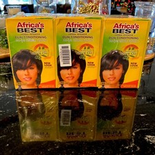 X3 Africa's Best Herbal Intensive Dual Conditioning No Lye Relaxer System Reg