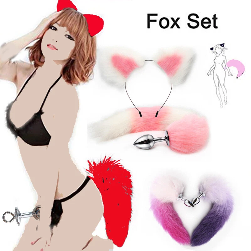 Furry Fox Butt Tail+Cute Cat Ears Headband Stopper Roleplay Couples Sex Toy BDSM | eBay Furry Fox Butt Tail+Cute Cat Ears Headband Stopper Roleplay Couples Sex Toy Bdsm | Ebay