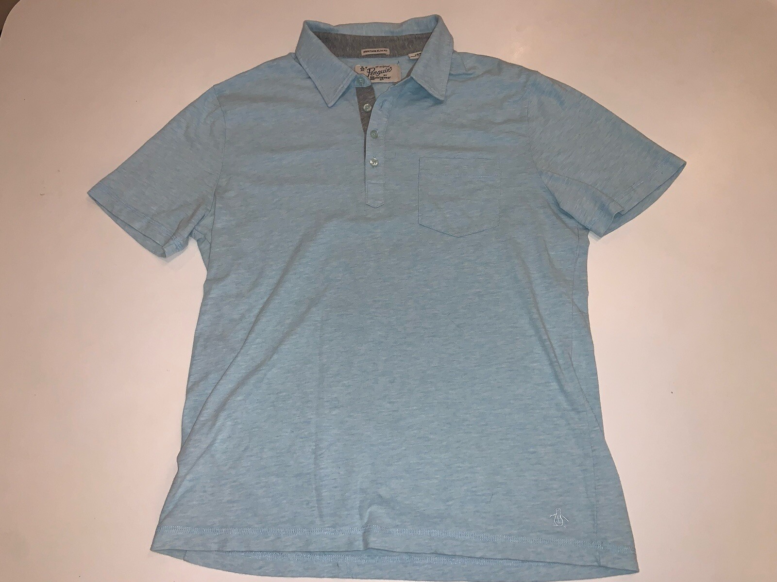 LOT (3) J Crew Mens Polo Shirt Garment Dyed + Nautica + Penguin Size L image 3