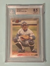 1998 Bowman Chrome Reprints # 35 Mike Piazza 1992 BGS 8.5 NM-MT+