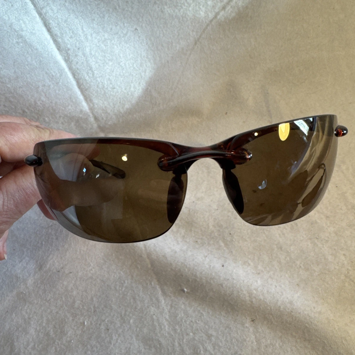Maui Jim MJ sport 415 rimless polarized brown with brown polarized uni.. Amazon.com: Maui Jim Men main image 3