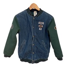 Vintage Disney Store Kids Varsity Jacket Size 10/12 Tigger Football 90s Y2K