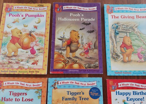 Lot 9 Vintage Winnie the Pooh First Reader Learn to Read Readers Disney Press - Picture 3 of 24