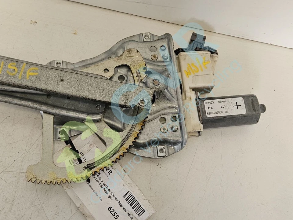 TOYOTA Avensis D-4d Window Regulator Mech Front Left Side Passenger 69820-05050 - Image 3 of 4