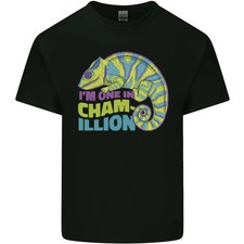 Camiseta de algodón ligero Im One in a Chamillion Funny Chameleon para hombre