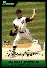 Jeremy Sowers 2006 Bowman Draft Picks & Prospects #BDP14 Indians MLB READ