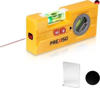 PREXISO 2-in-1-Linienlaser-Wasserwaage   Mini-Torpedo-Wasserwaage mit Licht, 9