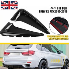 2Pcs Glossy Black Side Fender Air Wing Vent Trim Fits For BMW X5 F15 2013-2018