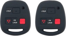 Pack 2 Silicone Key Fob Cover Case fit for Lexus ES GS GX IS LS LX RX SC...