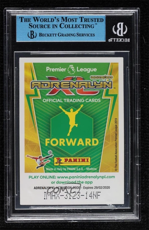 2019 Adrenalyn XL English Premier League Mason Greenwood BGS Authentic Rookie RC - Image 2 of 2