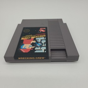 Wrecking Crew Nintendo Nes Authentic Cartridge With Manual & Third-Party Case