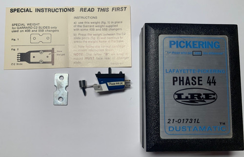 PICKERING PHASE 44 LRE DUSTAMATIC CARTRIDGE  W/ORIGINAL CASE RARE
