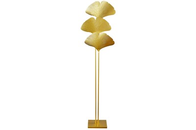 Stehlampe Metall Gold 3-flmg E14 160 cm indirekt Moderne Stehleuchte Wohnzimmer