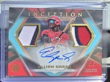 2023 Bowman Inception -  Autograph Dual Relics Elijah Green Red Foil /5 