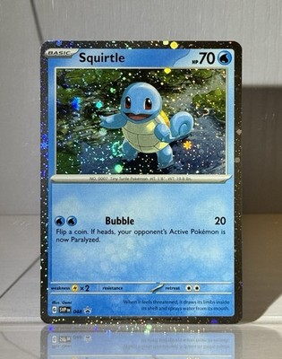 🌀Pokémon 151 Poster Collection, Squirtle Cosmo Holo Promo With