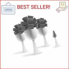Nanobebe Baby Bottle Cleaner Replacement Heads - for E-Brush Electric Rechargeab