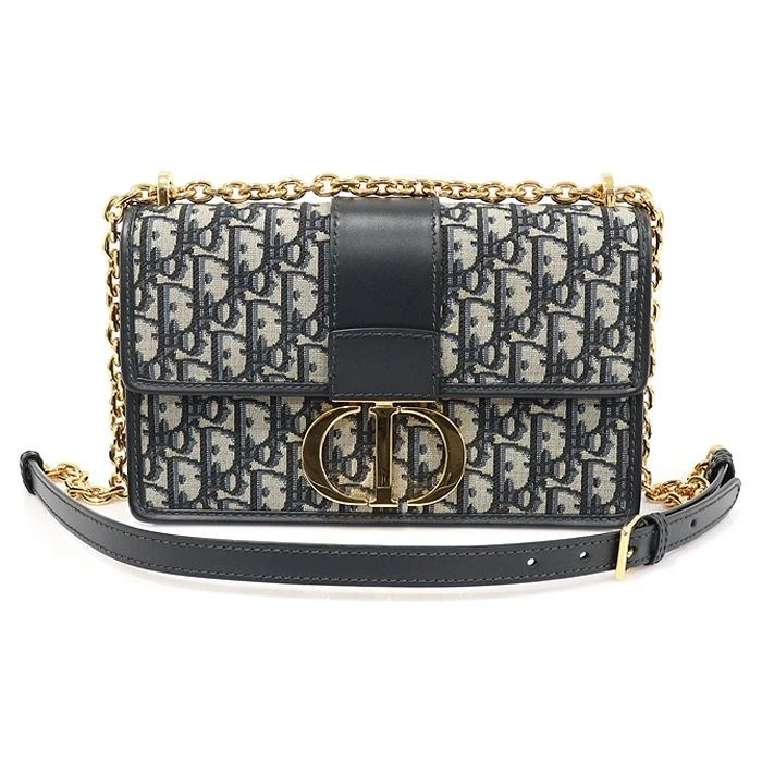 Sac bandoulière chaîne Dior bleu oblique jacquard 30 Montaigne 12345 132433632