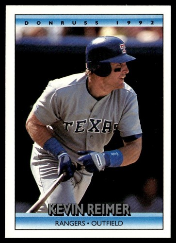 1992 Donruss Kevin Reimer Texas Rangers #251 | eBay