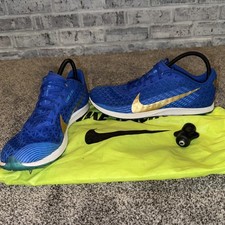 Nike Track Running Men Shoes Size 10 Leave It All Blue Gold AJ0851-400 Clean  