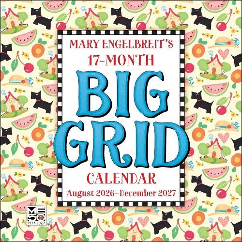 Mary Engelbreit's 2026-2027 17-Month Big Grid Wall Planner Calendar Mary Engelbreit - Image 4