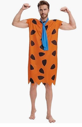fred flinstone costume for men size medium