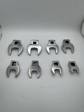 Snap-on 38 Drive 9 Pc Sae Open-end Crowfoot Wrench Set