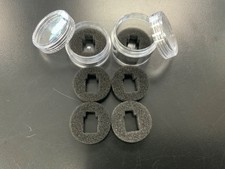100 PC Round Clear Plastic Storage Containers With Screw-On Lid Small  Short