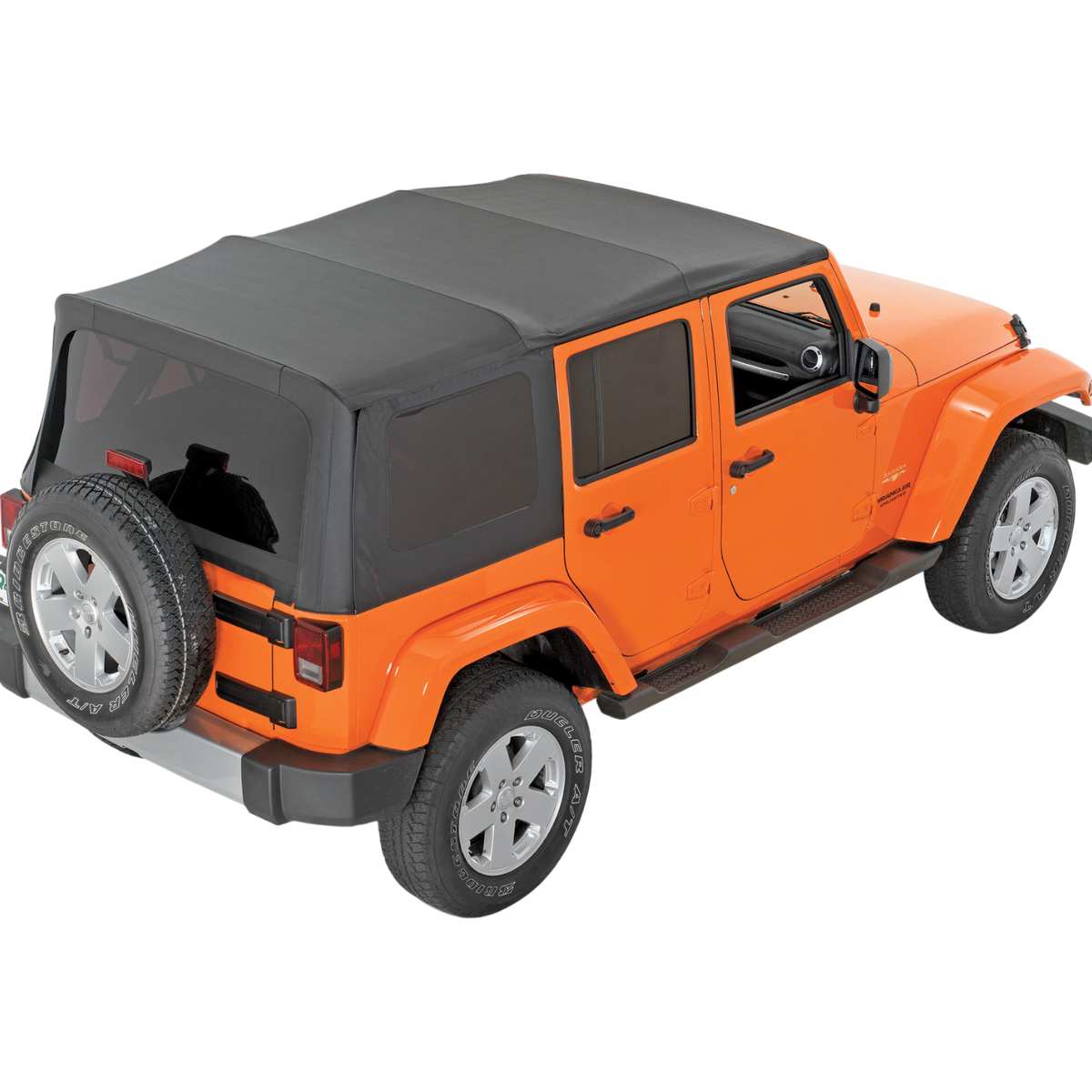 Tinted Soft Top Window Kit Set 3pc Jeep JK Wrangler Unlimited OEM