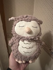 Vintage 10" Plush Steiff Ollie Owl German Doll Button Tag