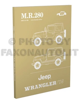 1987 1988 Jeep Wrangler Yj Cuerpo Tienda Manual Mr 280 Carrocería Reparación - Imagen 1 de 4