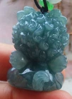 Video Certified Green Natural A Jade jadeite Pendant Dragon Coin 招财龙 118947 TS