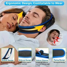 Snore Stop Anti Snoring Chin Strap Sleep Apnea Belt Snoreless Sleep Jaw Solution