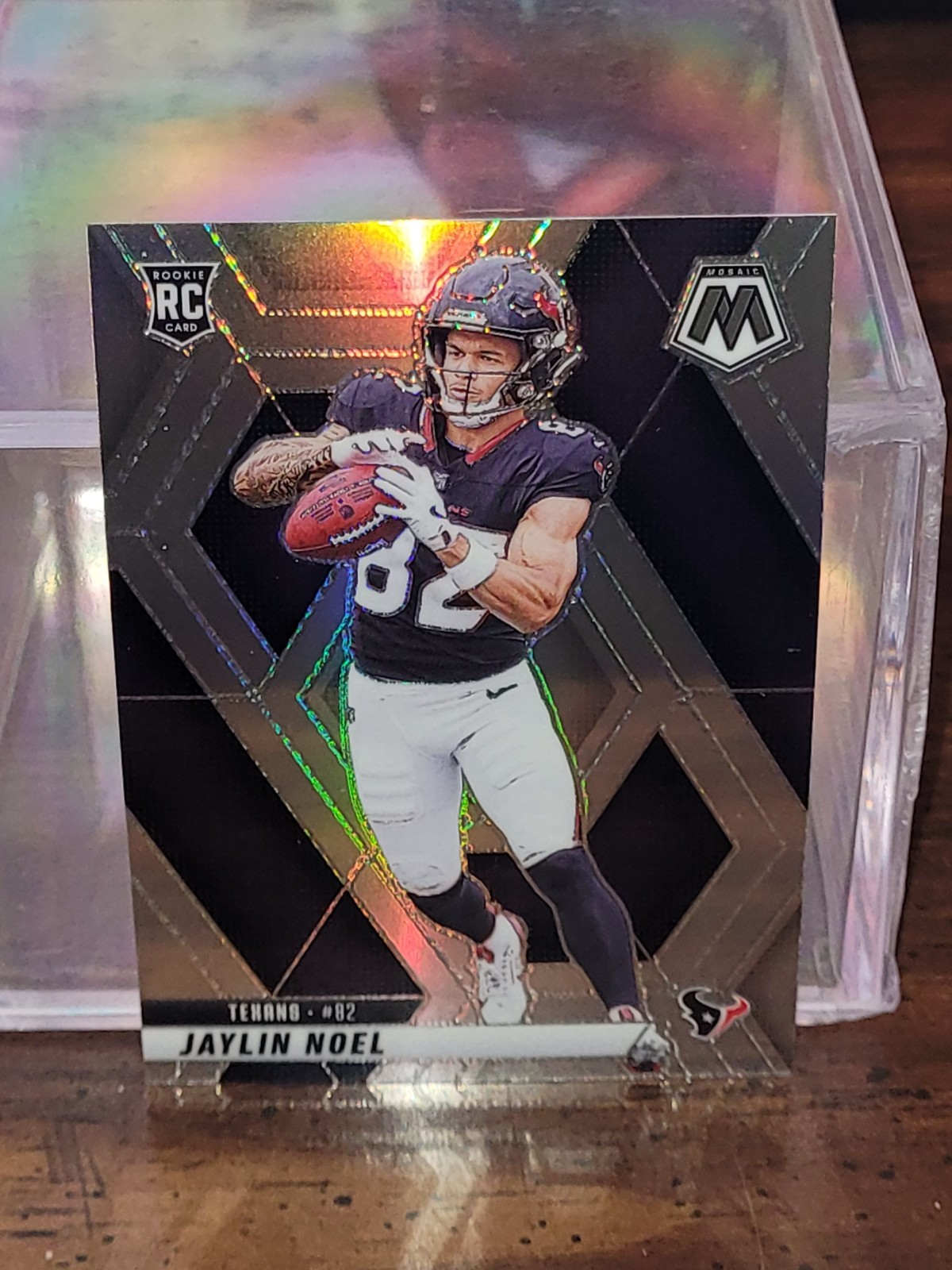 2025 Mosaic Football 373 Jaylin Noel RC - Silver Prizm - Texans
