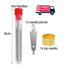 42pcs/set Large Eye Hand Sewing Needles Premium Stainless Steel Needle For Craft