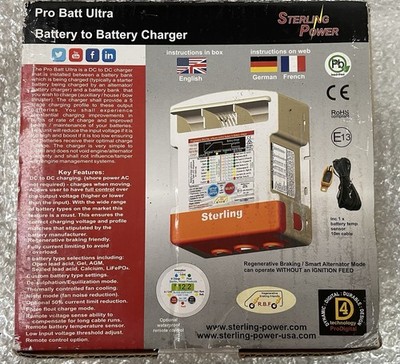 Sterling Pro Batt Ultra BB242435 24V to 24V 35A Battery to Battery Charger   NEW