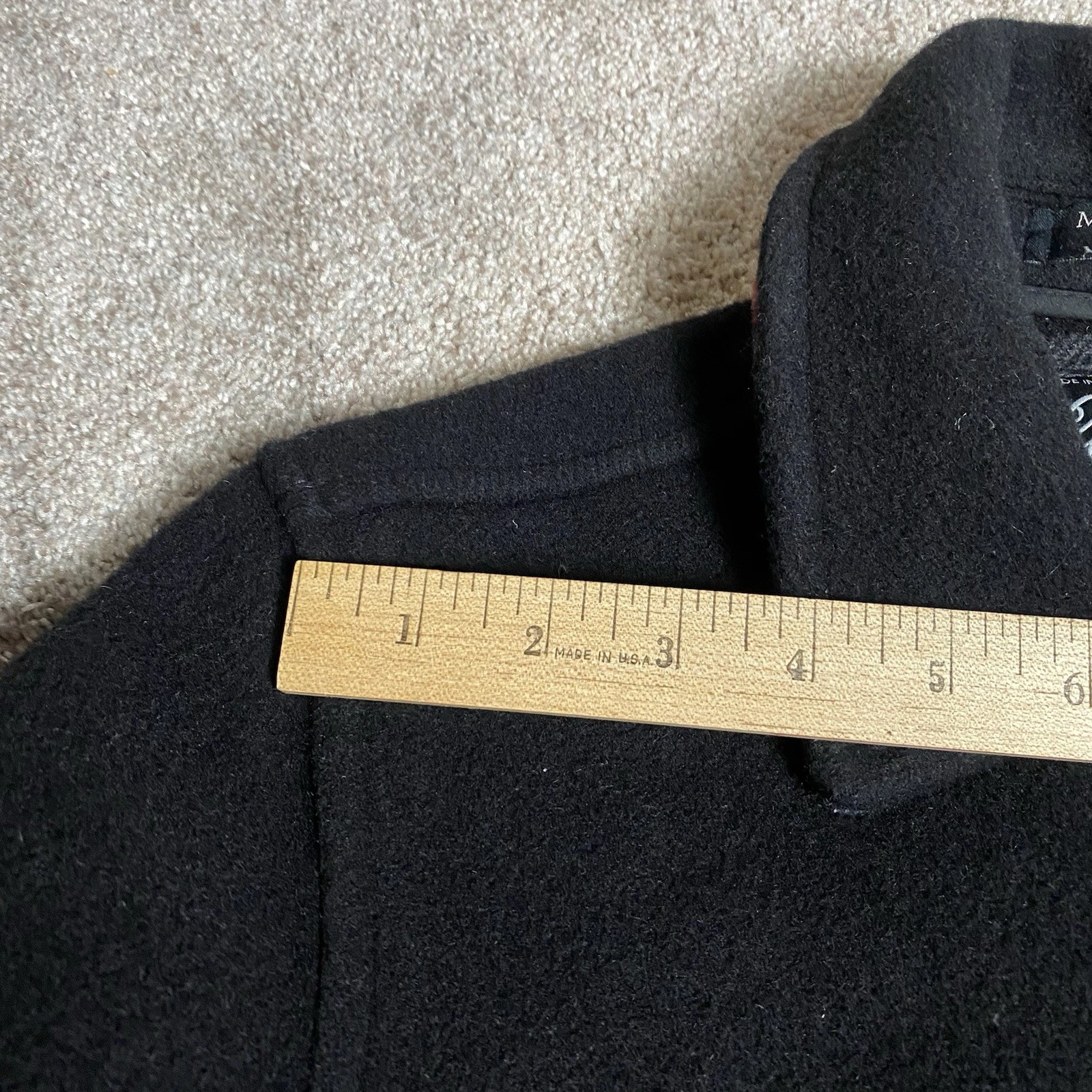 Gloverall Original English Coat Jacket Black Wool Donkey Formal Chore 36 XS - product detail image 8