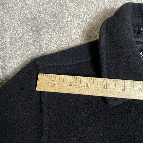 Gloverall Original English Coat Jacket Black Wool Donkey Formal Chore 36 XS image 8