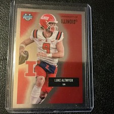 2025 Bowman Chrome University #55AV-7 Luke Altmyer 1955 Bowman Football Illinois