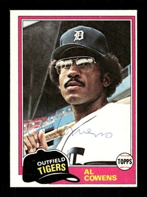 1981 Topps  #123 Al Cowens signed autograph ballpoint EAA1 BXCP71