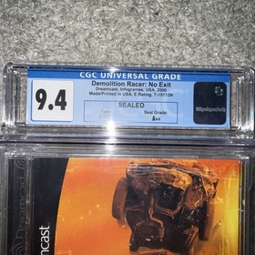 GRADED CGC 9.4! - Demolition Racer No Exit A++ Sega Dreamcast Graded Sealed