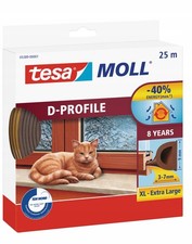 Tesa D-Profil Dichtung 9mm x 25m braun