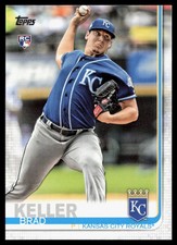 2019 Topps #270 Brad Keller RC Rookie Card Kansas City Royals. rookie card picture